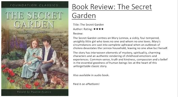 The Secret Garden Book Review 