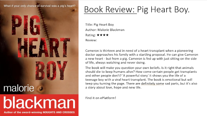Pig Heart Boy - Book Review