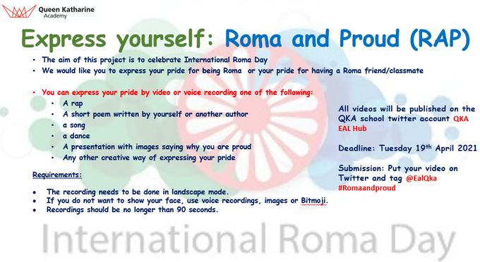 International Roma Day - Roma and Proud.