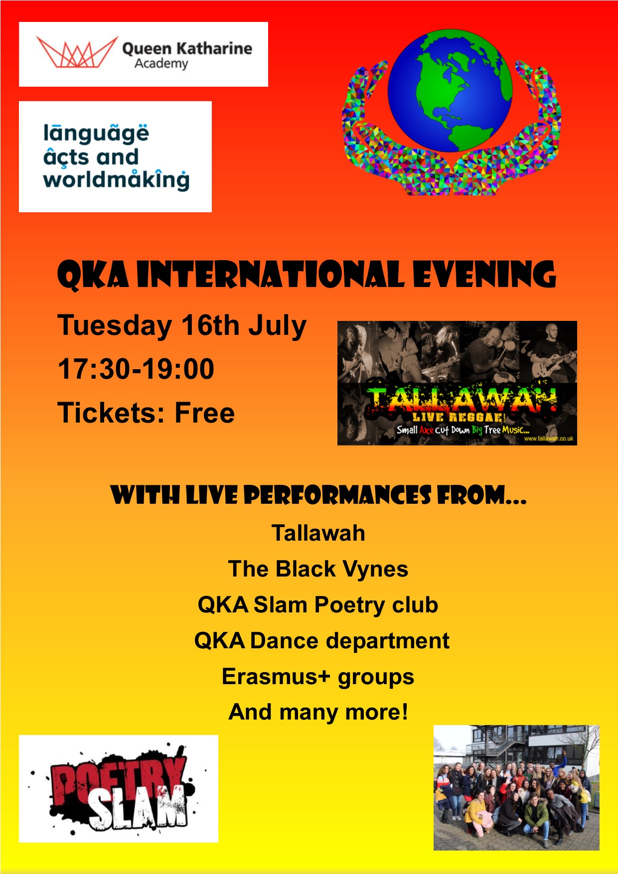 International Celebration Evening Flyer