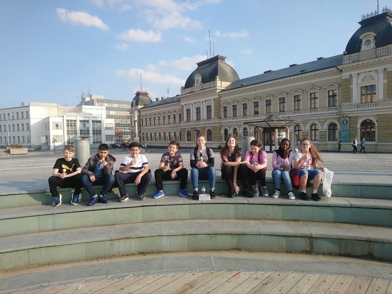 On the first day, QKA pupils explored Nitra. Here you can see them in the Central Square